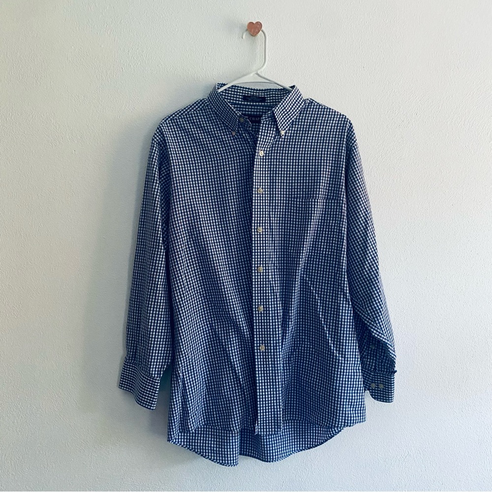 Chaps plaid classic fit button down shirt